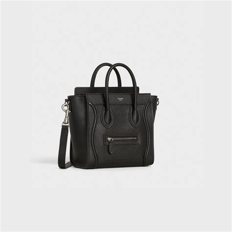 celine nano luggage bag baby pink